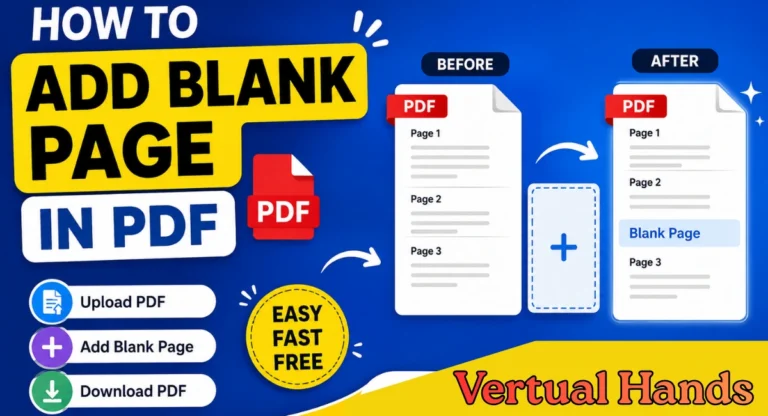 Add blank pages to your PDF online