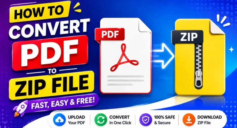 Convert PDF to ZIP File Online