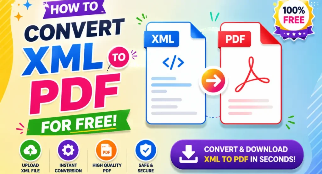Convert XML to PDF for Free