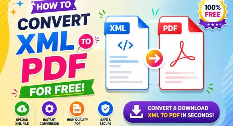 Convert XML to PDF for Free